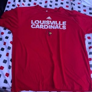 Adidas U of L tshirt Large in red